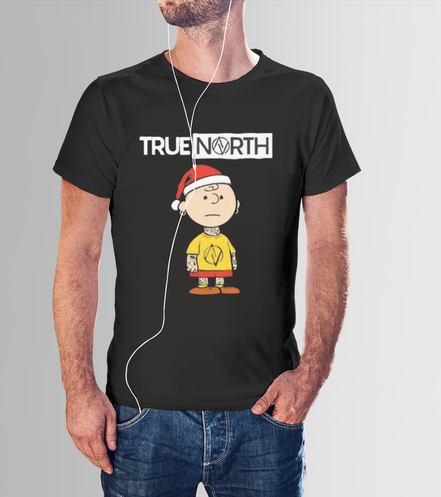 True North Santa Hat Charlie Brown Tattoo T-Shirt