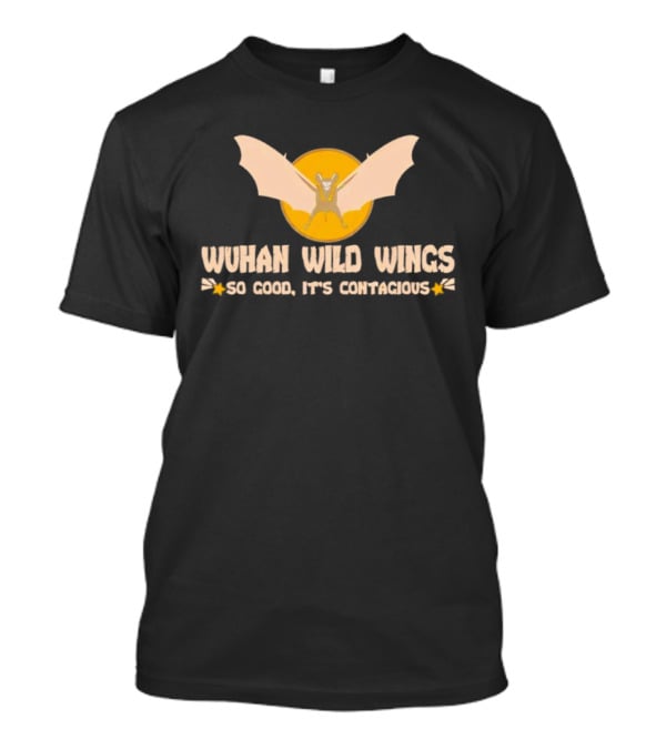 Wuhan Wild Wings So Good It’s Contagious Bat Icon Yellow Circle T-Shirt
