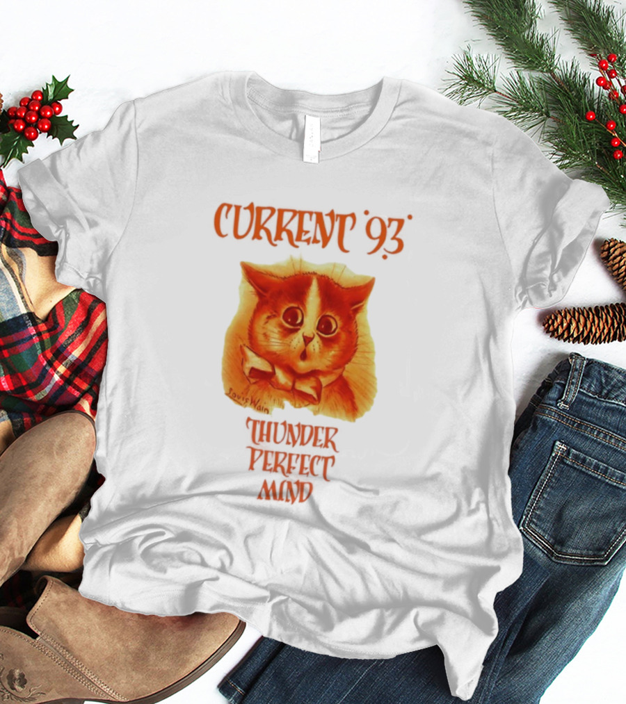 Current 93 Louis Wain Cat Thunder Perfect Mind Retro Style T-Shirt