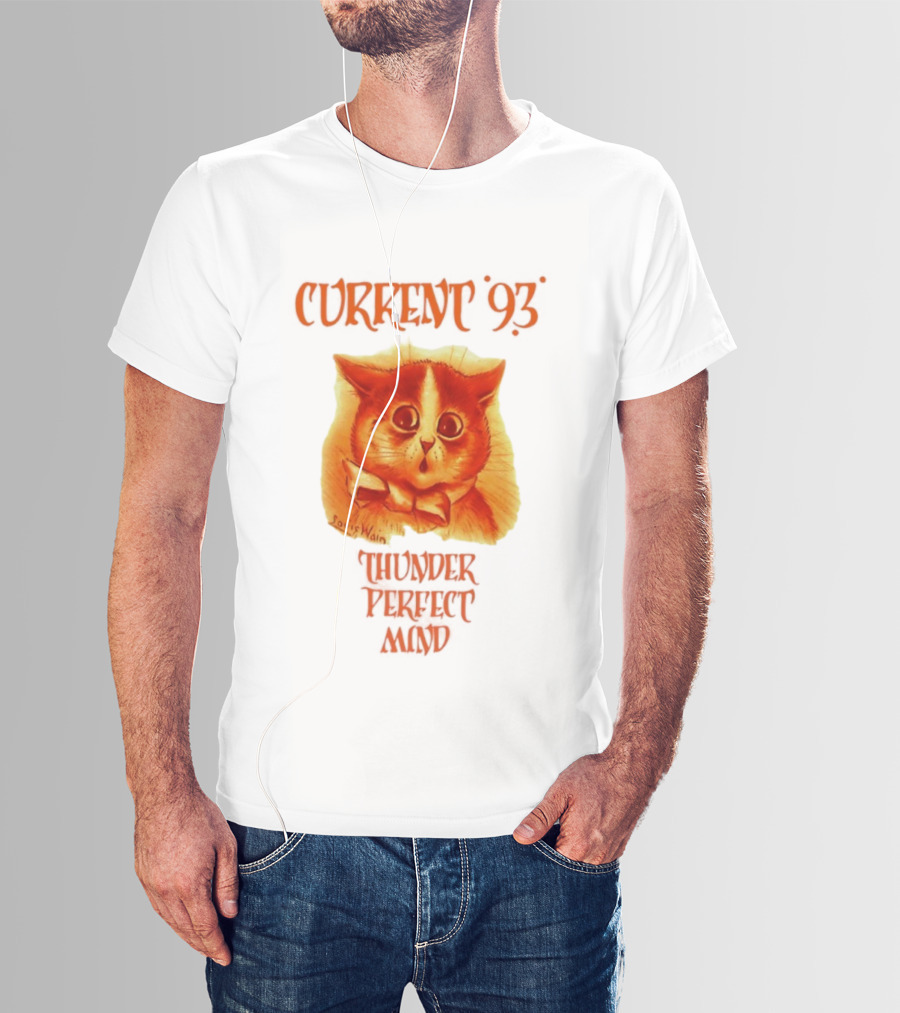 Current 93 Louis Wain Cat Thunder Perfect Mind Retro Style T-Shirt