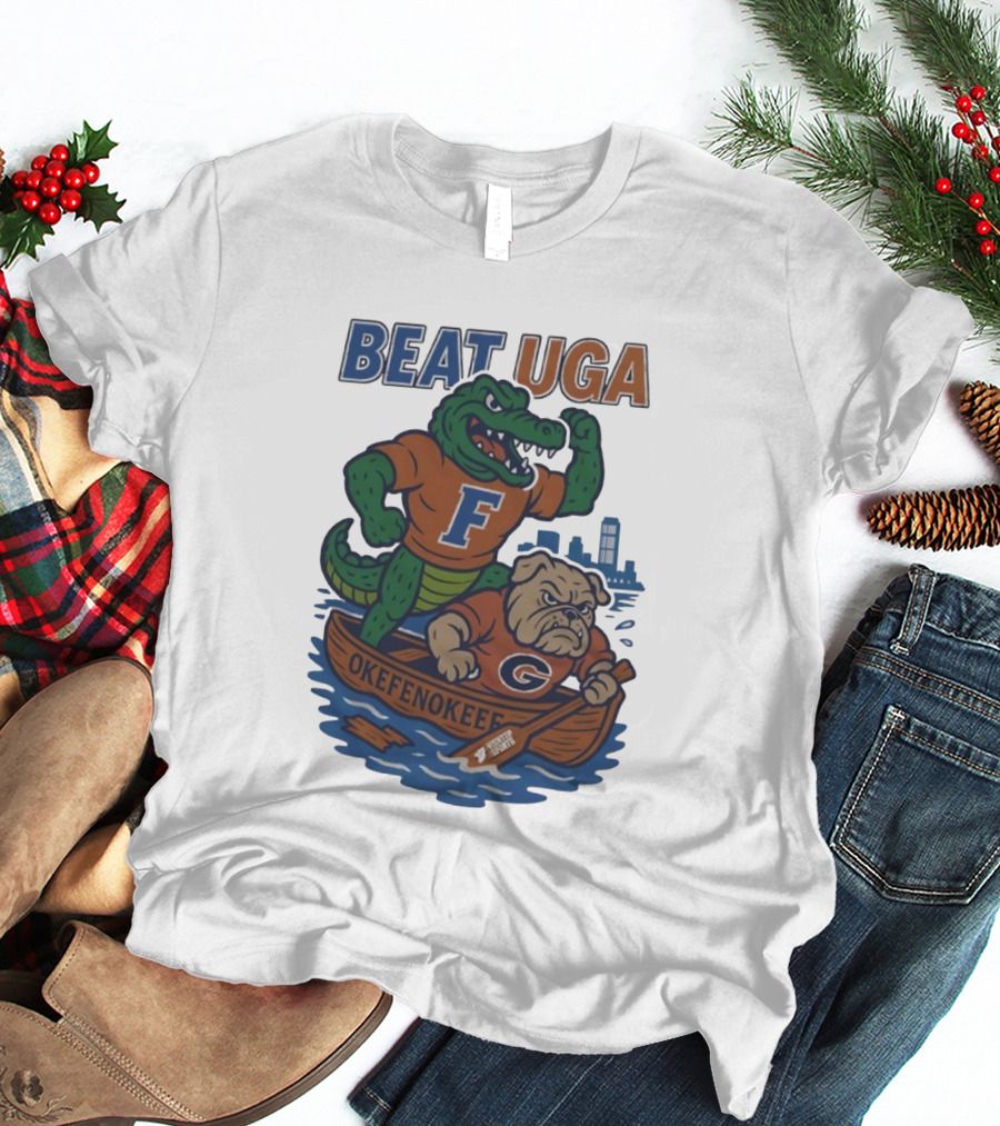 Beat UGA Florida Gators Vs Georgia Bulldogs Okefenokee Rivalry T-Shirt