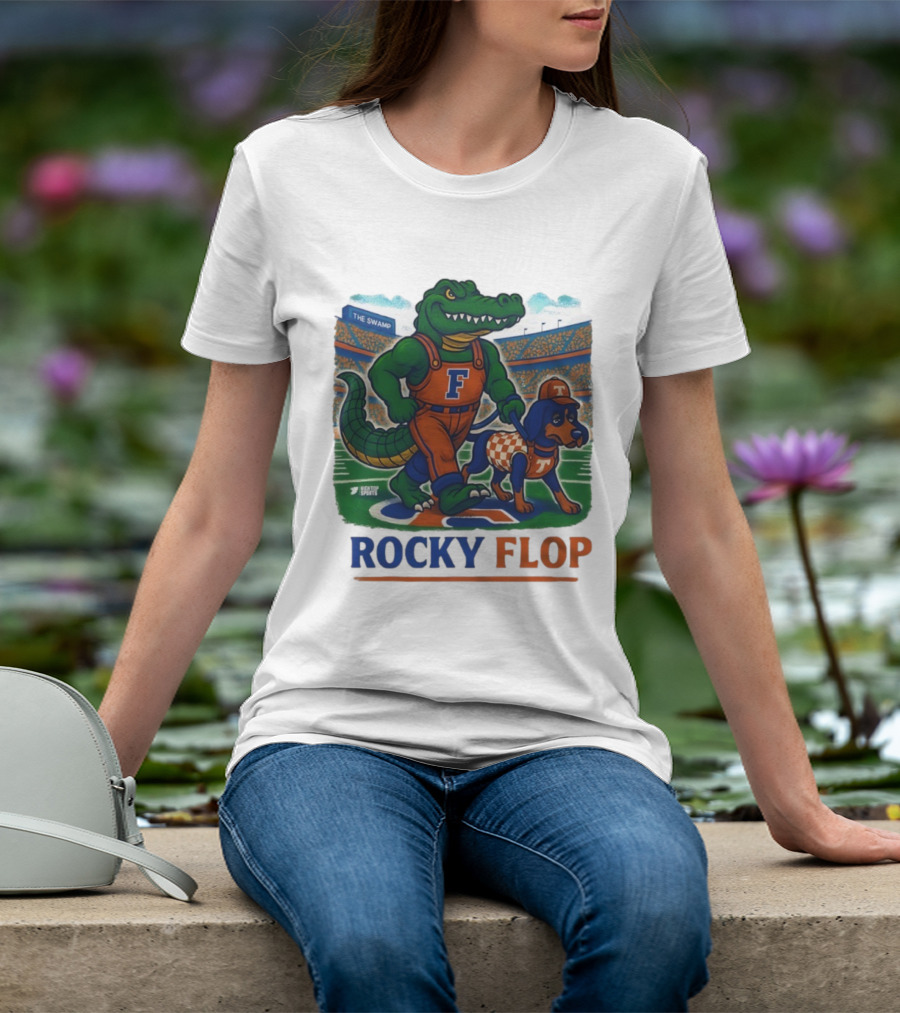 Rocky Flop Florida Gators Vs Tennessee Volunteers The Swamp Bigtop Sports T-Shirt