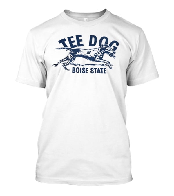 Boise State Dog University Mascot Running Design T-Shirt