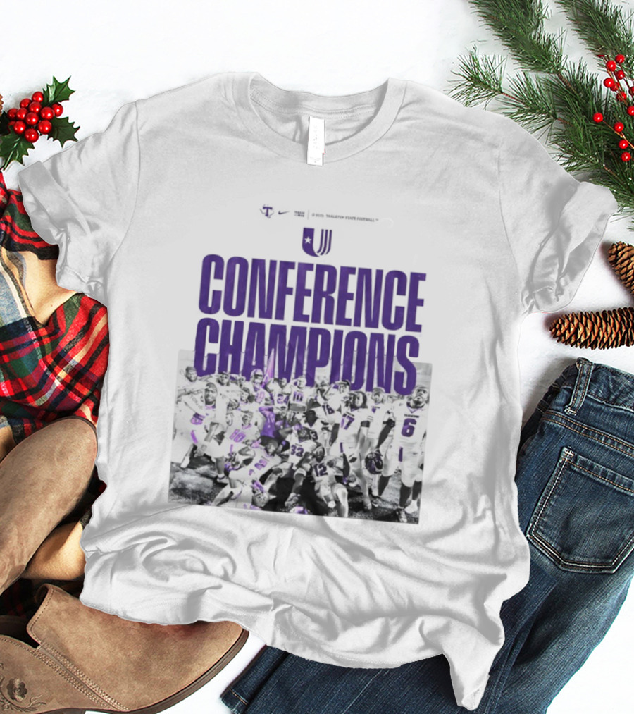 Tarleton State Texans Conference Champions Football Team Celebration T-Shirt