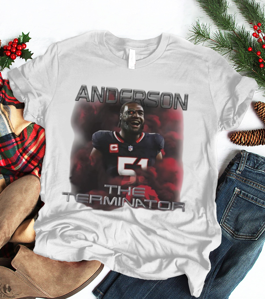 ANDERSON 51 THE TERMINATOR NFL FOOTBALL T-Shirt