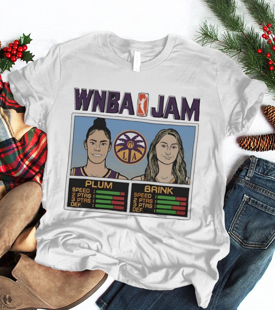 WNBA Jam Los Angeles Sparks Cameron Brink Kelsey Plum T-Shirt