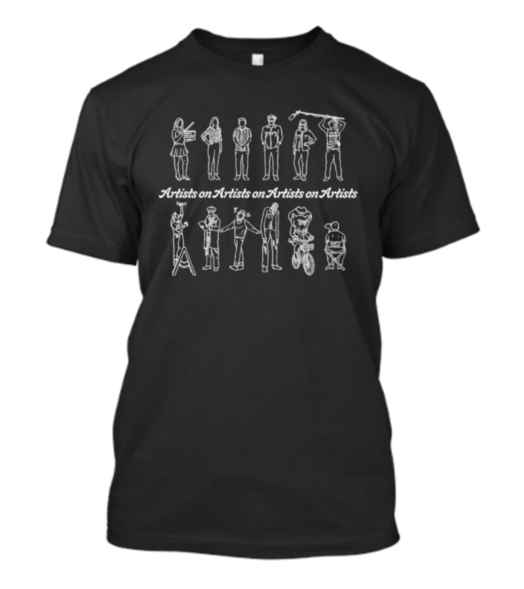 Artists On Artists On Artists On Creative Professions Silhouettes T-Shirt