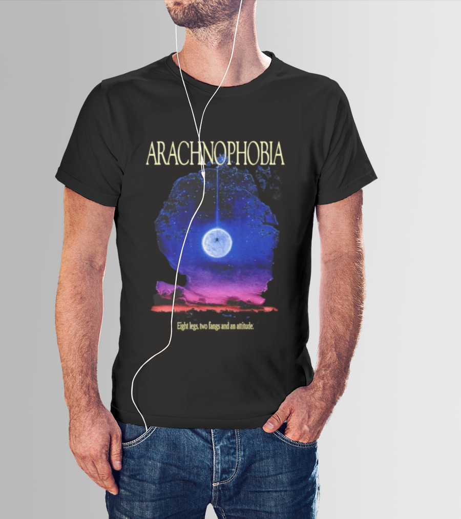 Arachnophobia Eight Legs Two Fangs And A Attitude Movie Inspired Design T-Shirt