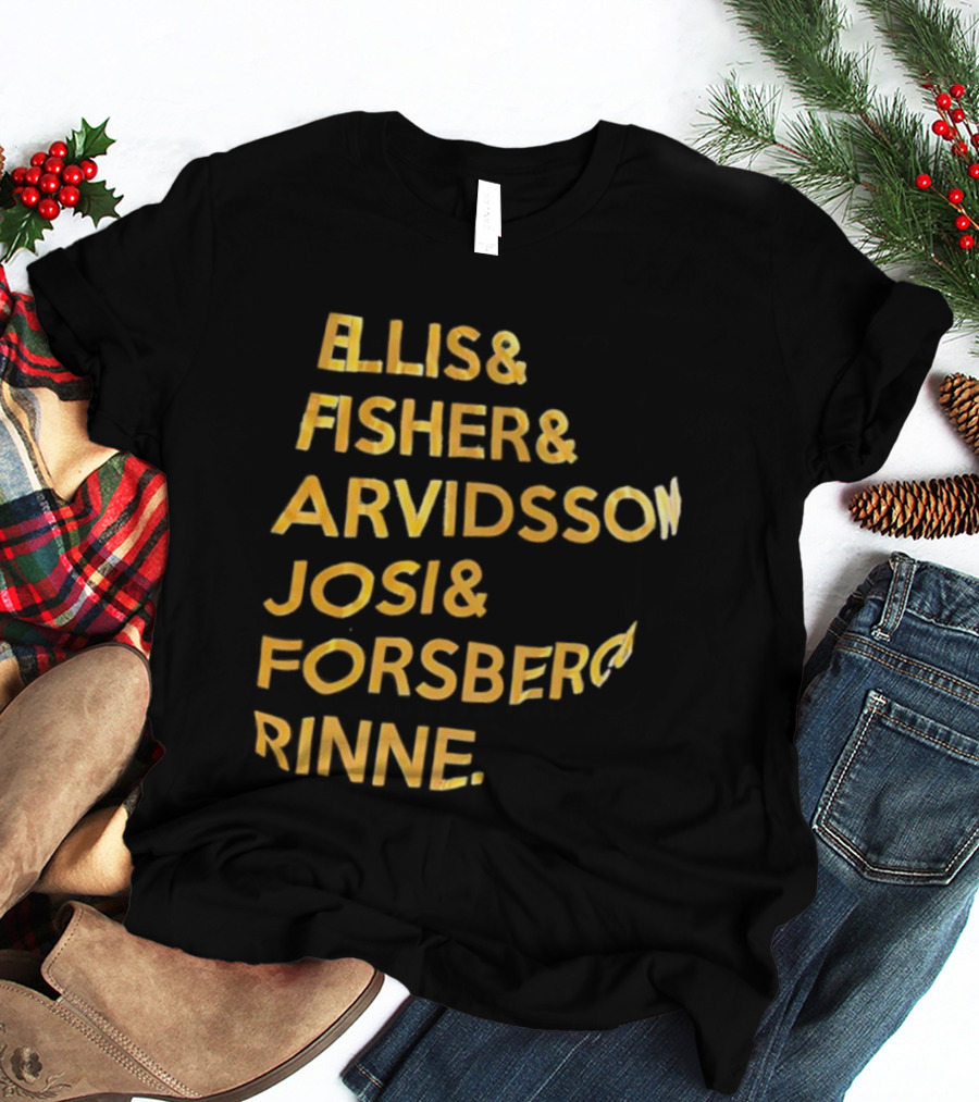 Ellis Fisher Arvidsson Josi Forsber Rinne Hockey Team Legends T-Shirt