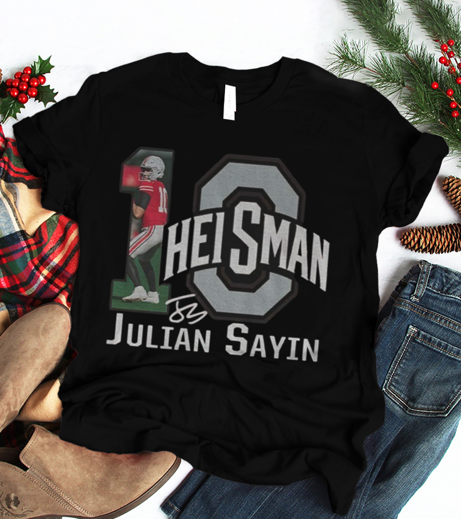 Ohio State Buckeyes Julian Sayin 2025 Heisman OSU Football Signature T-Shirt