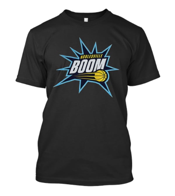 Noblesville Boom Basketball NBA 2025 Burst Emblem T-Shirt