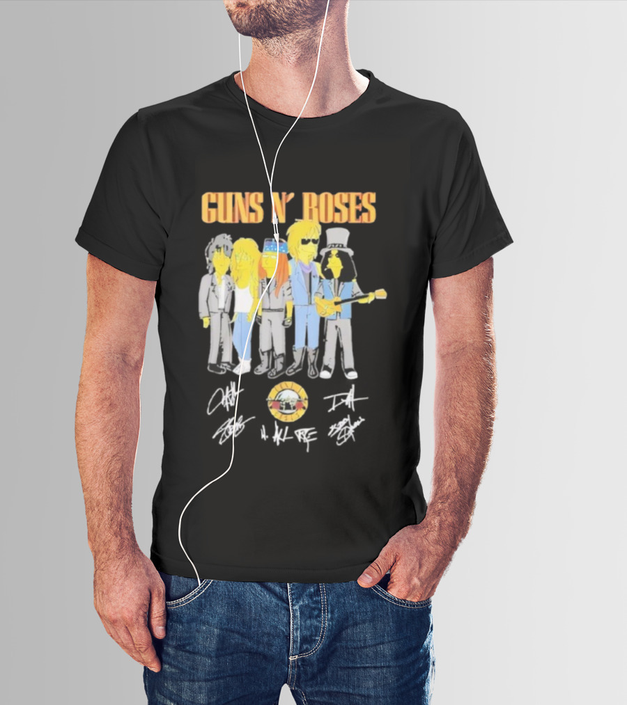 Simpsons Guns N’ Roses Band Parody T-Shirt