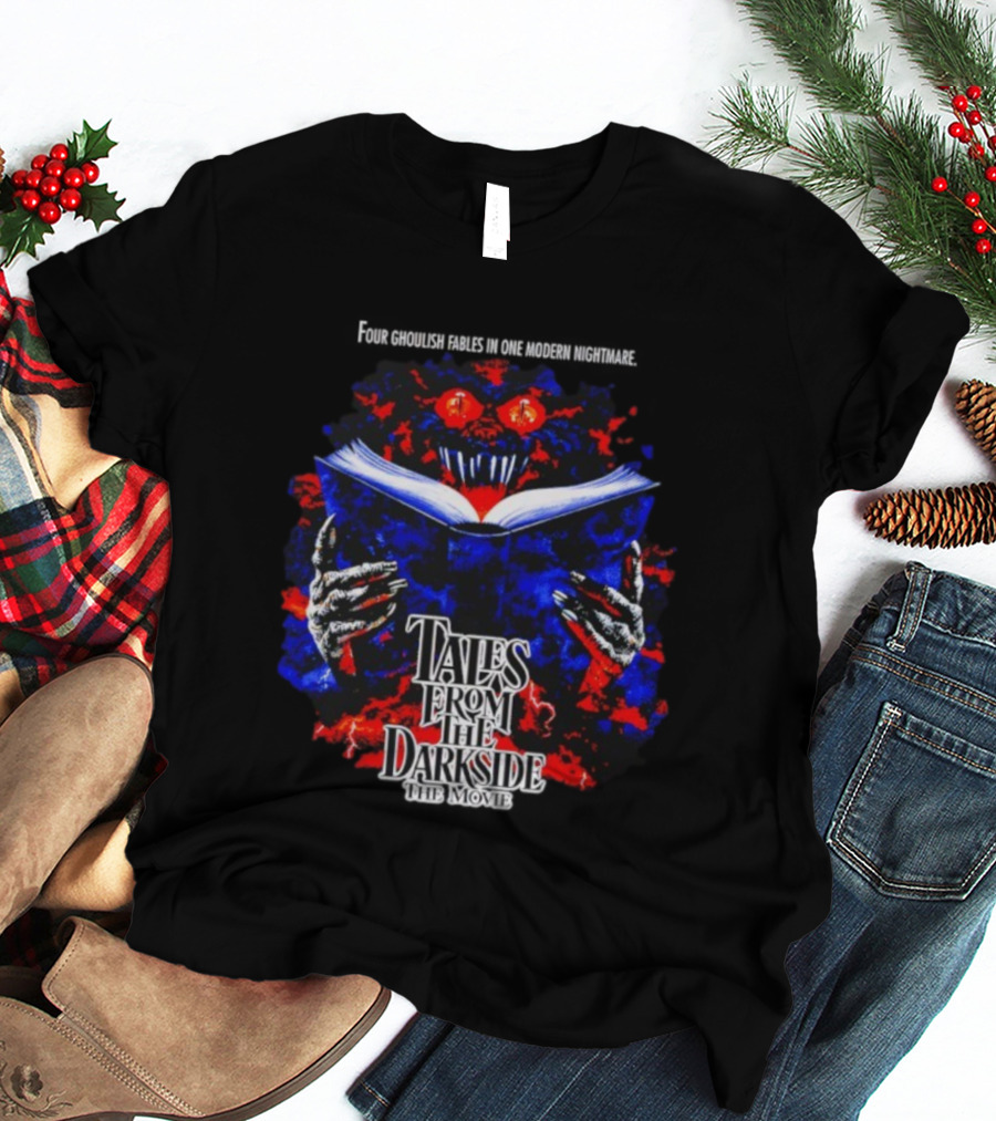 Tales From The Darkside The Movie Horror Creature With Book And Red Eyes T-Shirt