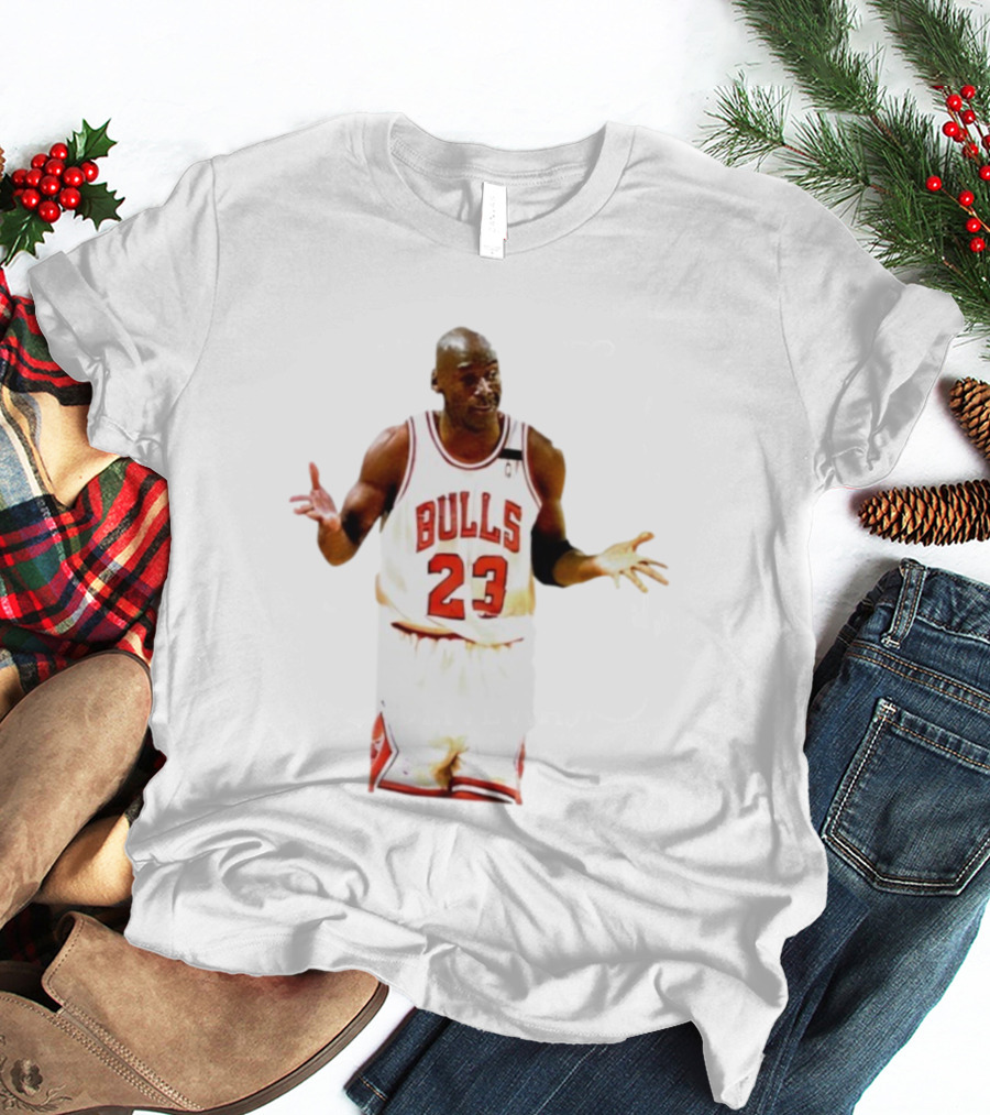 Michael Jordan Bulls Number 23 Iconic Shrug Moment T-Shirt