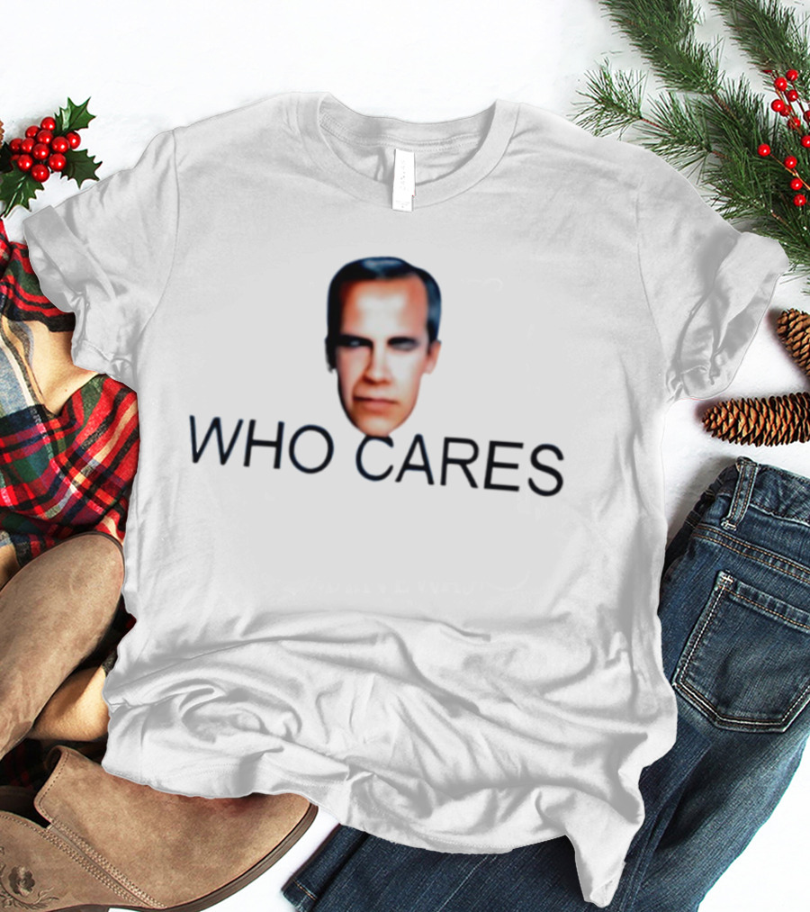 Jordan Peterson Who Cares Face Parody T-Shirt