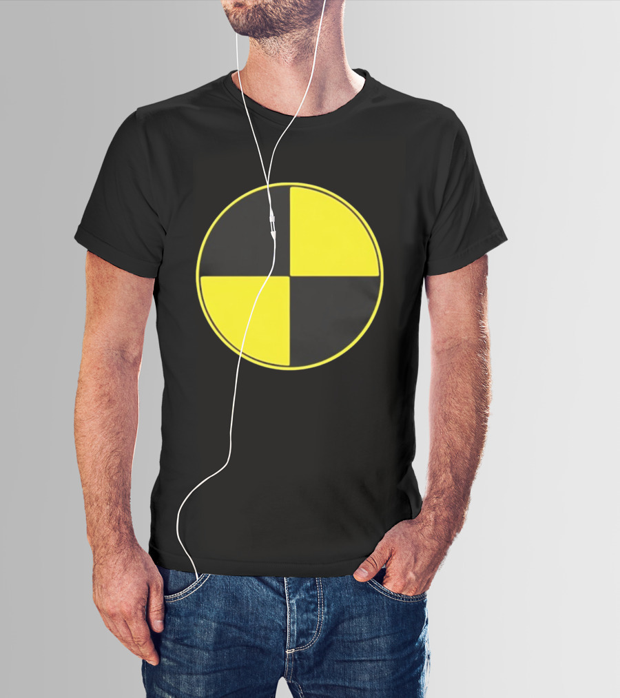 Crash Test Dummy Yellow Black Symbol T-Shirt