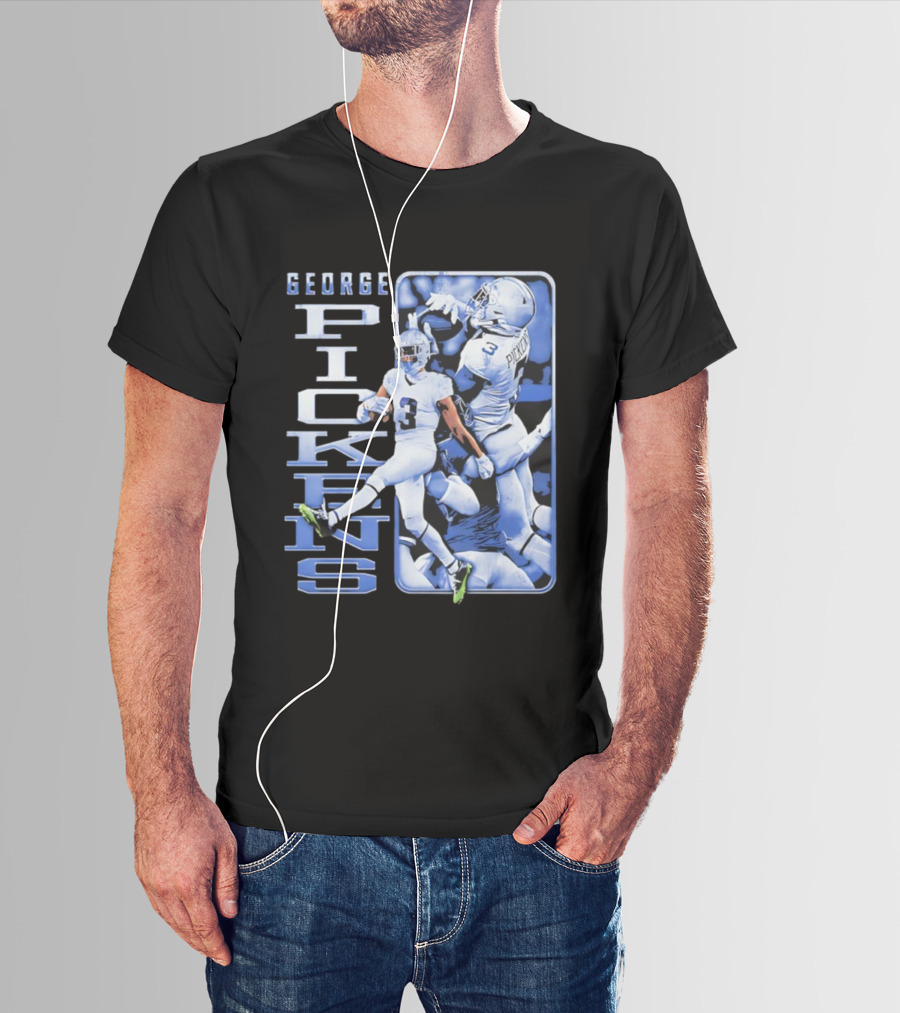 George Pickens Football Catch Highlights Cowboys Theme T-Shirt