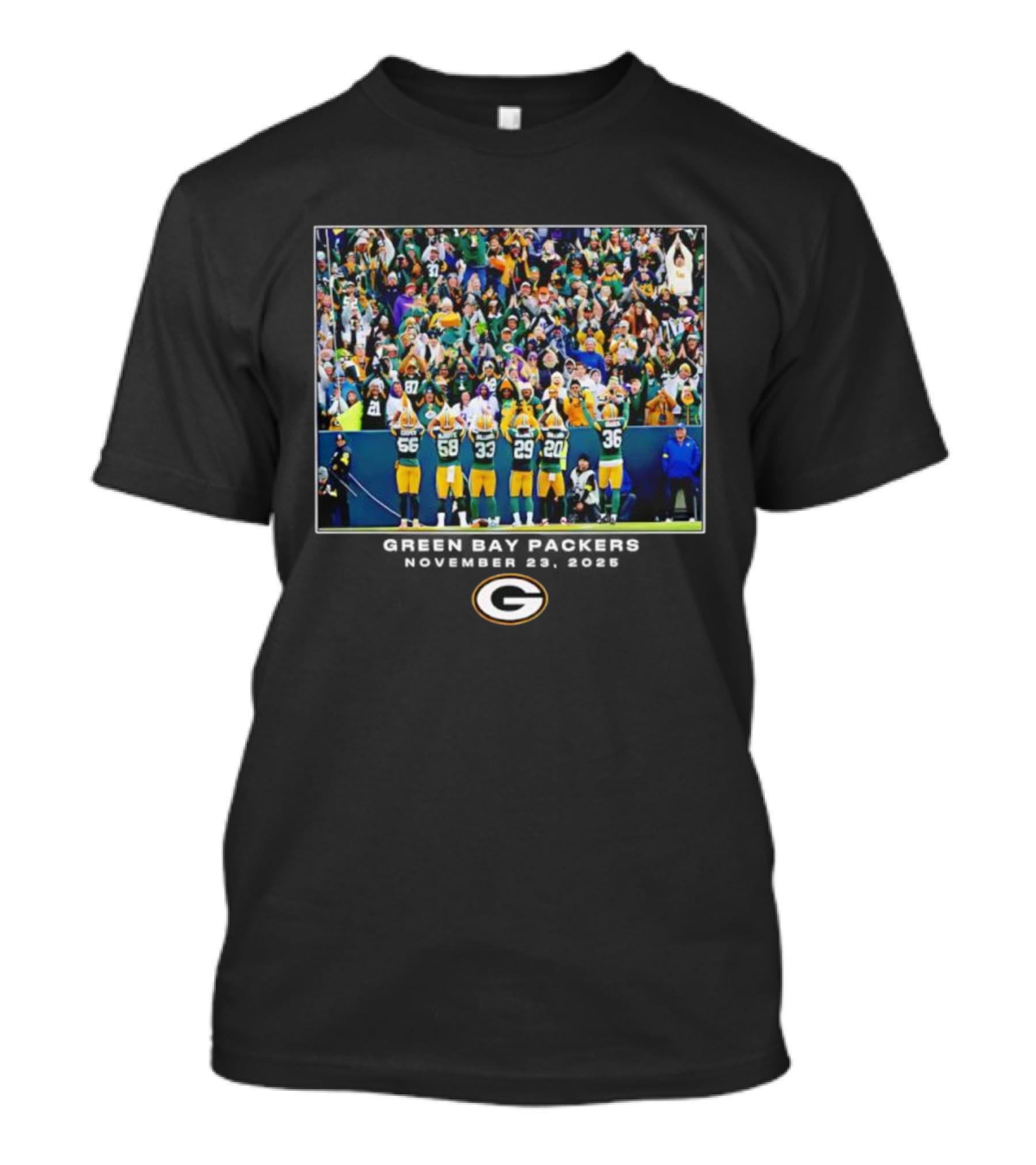 Green Bay Packers NFL Crowd Celebration November 23rd 2025 T-Shirt