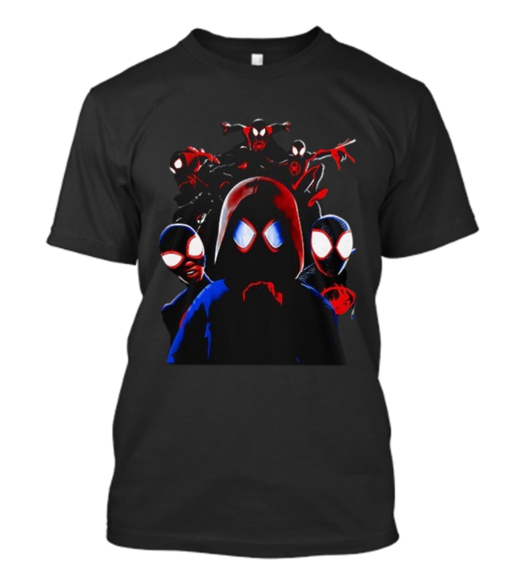 Spider Man Spider Verse Miles Morales Characters T-Shirt