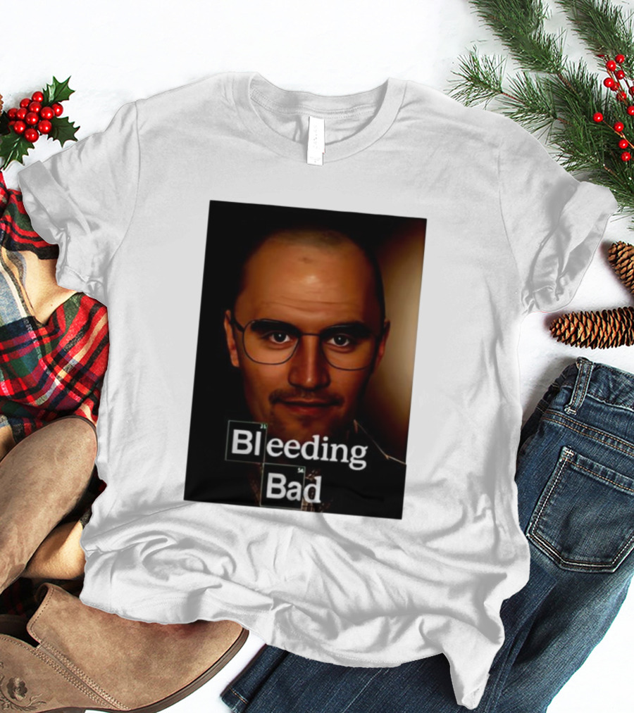 Bleeding Bad Bald Man With Glasses T-Shirt