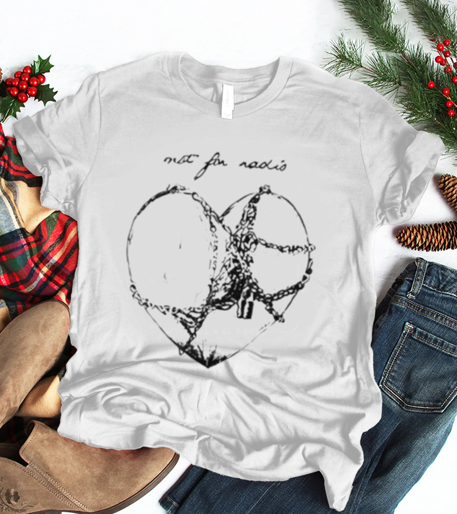 Not For Radio Barbed Wire Heart T-Shirt