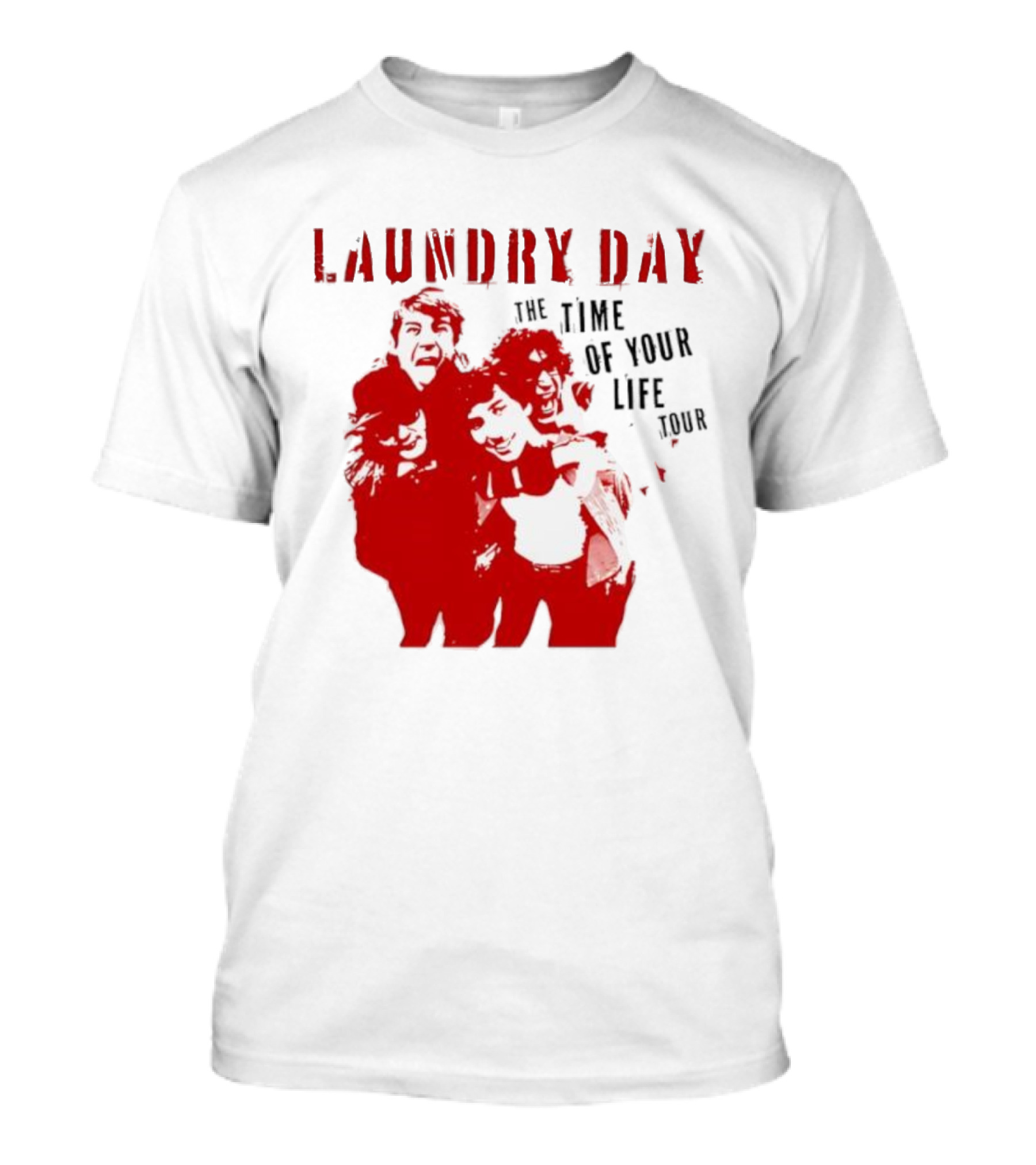 Laundry Day The Time Of Your Life Tour Group Red Silhouette T-Shirt