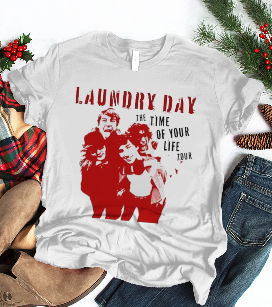 Laundry Day The Time Of Your Life Tour Group Red Silhouette T-Shirt