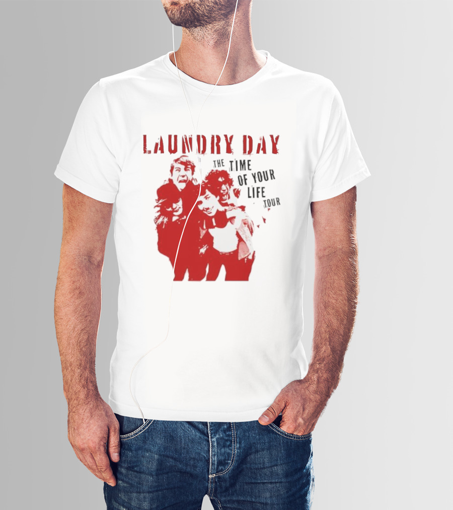 Laundry Day The Time Of Your Life Tour Group Red Silhouette T-Shirt