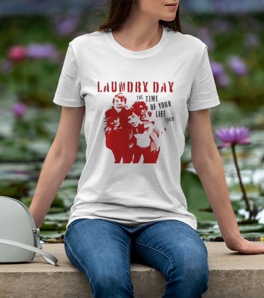 Laundry Day The Time Of Your Life Tour Group Red Silhouette T-Shirt