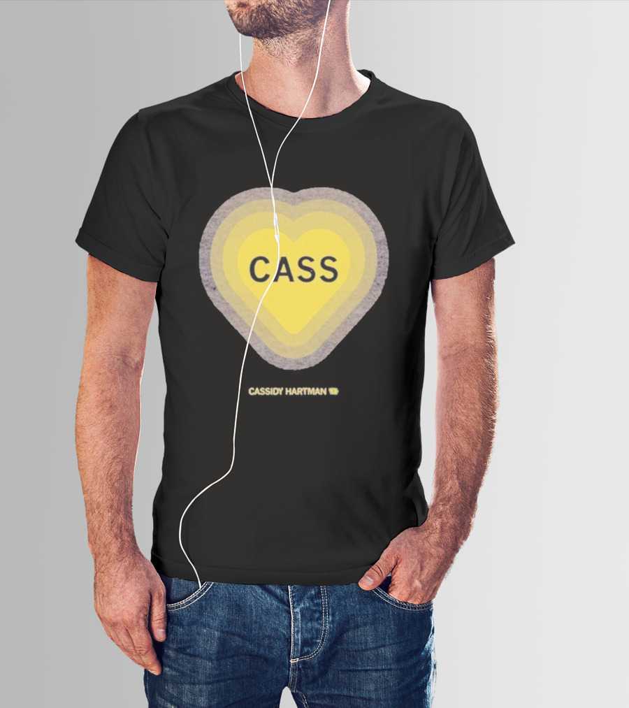 Cassidy Hartman Heartbeat Cass Heart Yellow Heart Pattern T-Shirt