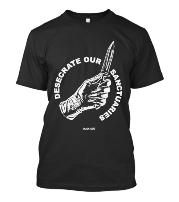 Desecrate Our Sanctuaries Knife Hand Blackened T-Shirt