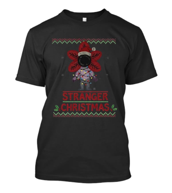Stranger Things Demogorgon Santa Merry Christmas Parody Sweater T-Shirt