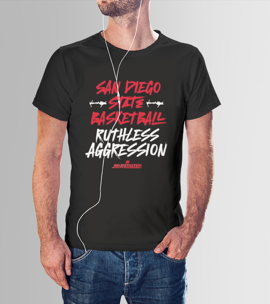 San Diego State Basketball Ruthless Aggression Jourokutin T-Shirt