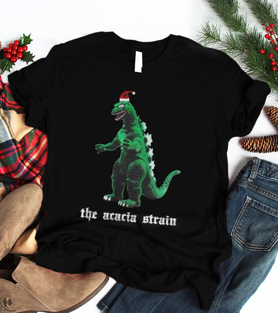 The Acacia Strain Godzilla Christmas Santa Hat T-Shirt