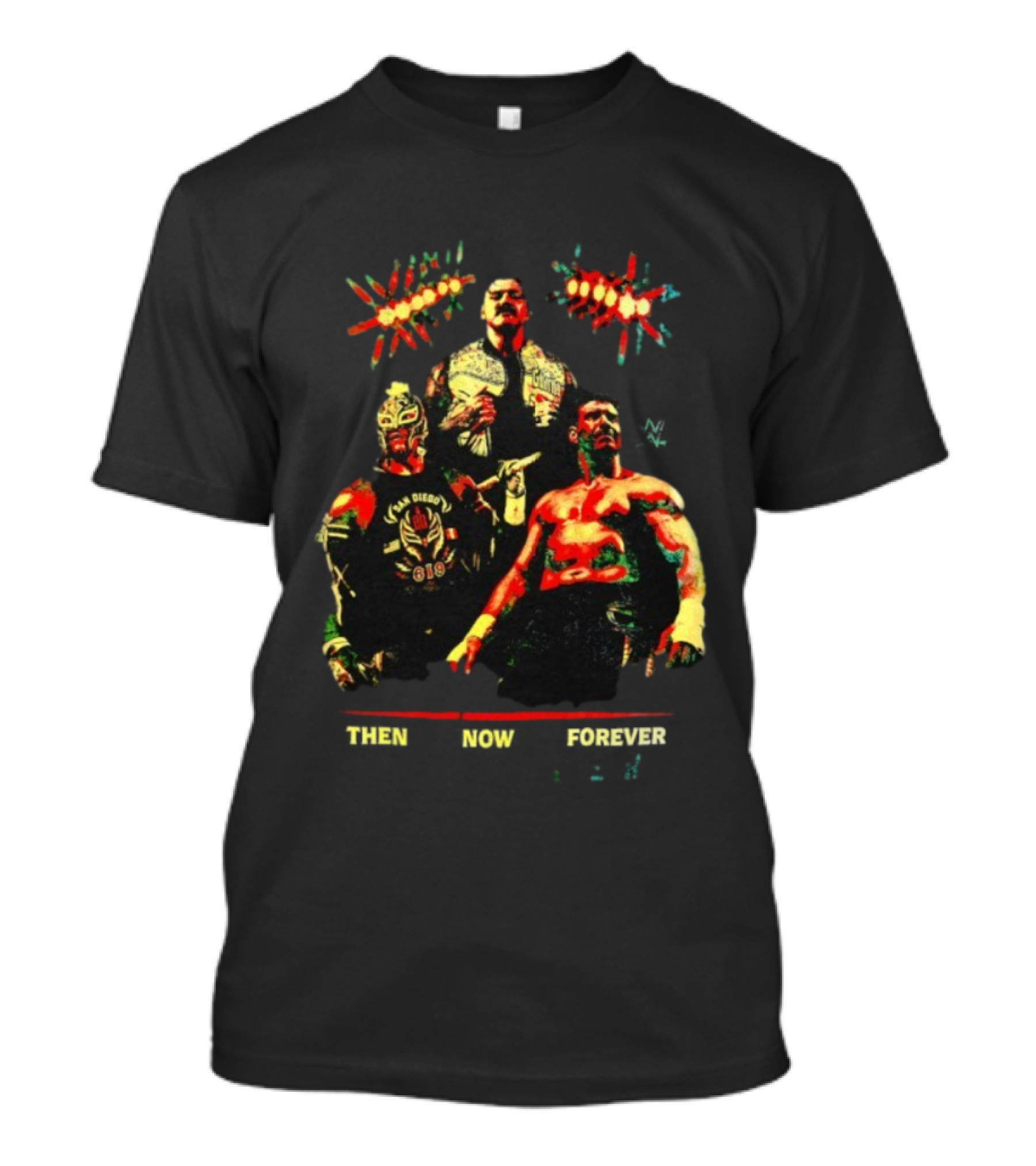 Eddie Guerrero Vs Rey Mysterio San Diego 619 Then Now Forever Together T-Shirt