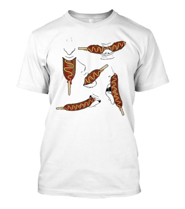 Buboosenchan Enjoying Corn Dog Snack T-Shirt