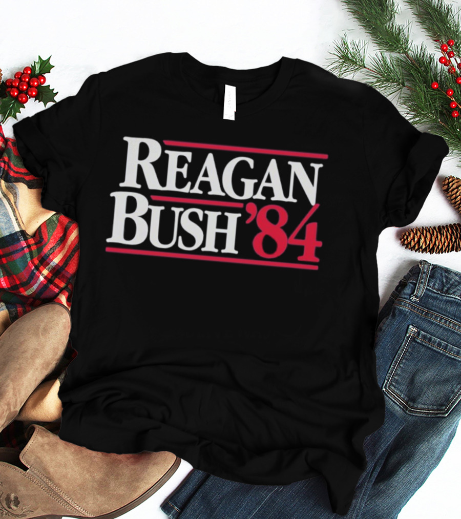 Reagan Bush 1984 Campaign Election Historical Political Memorabilia T-Shirt