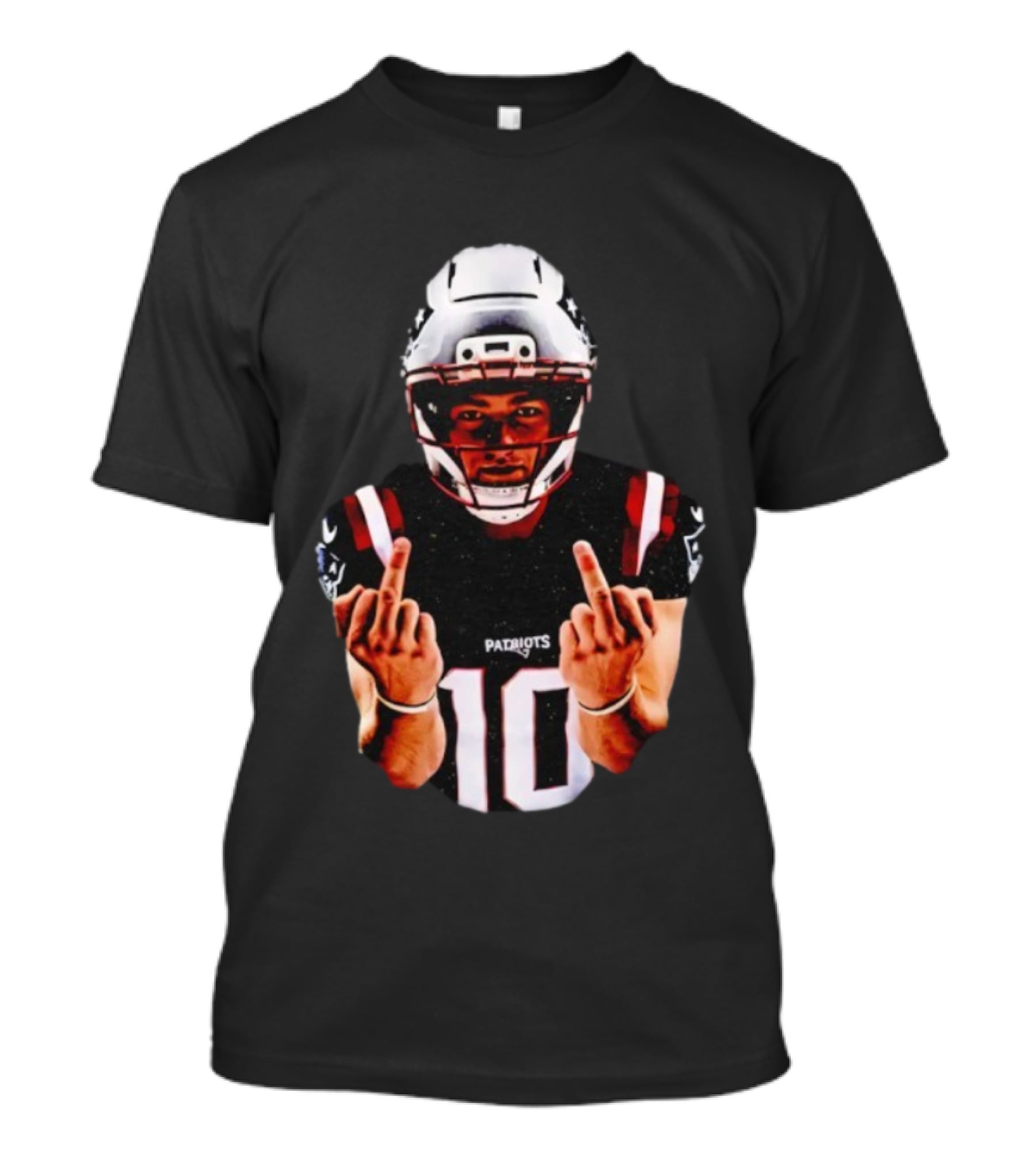 Tom Brady New England Patriots Middle Finger Gesture T-Shirt