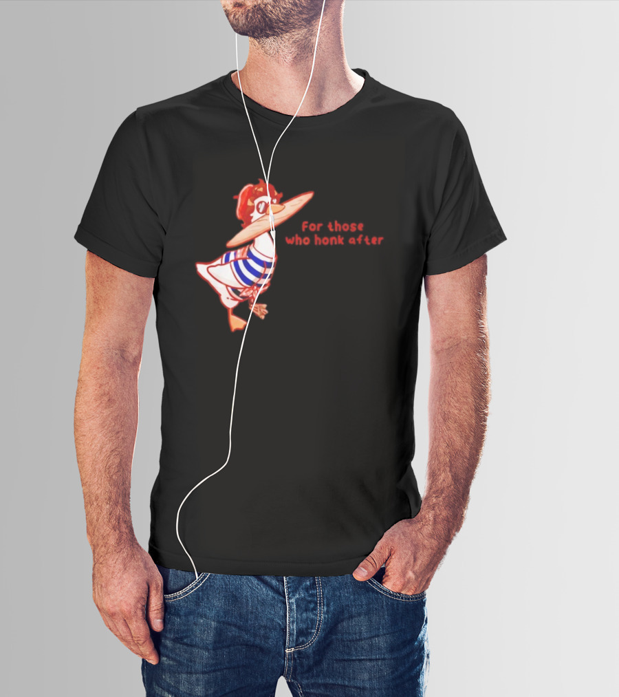 Goosetave For Those Who Honk After Goose In Glasses And Striped T-Shirt