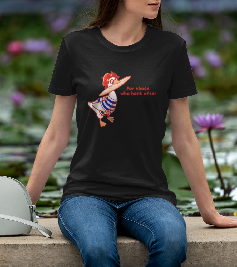 Goosetave For Those Who Honk After Goose In Glasses And Striped T-Shirt