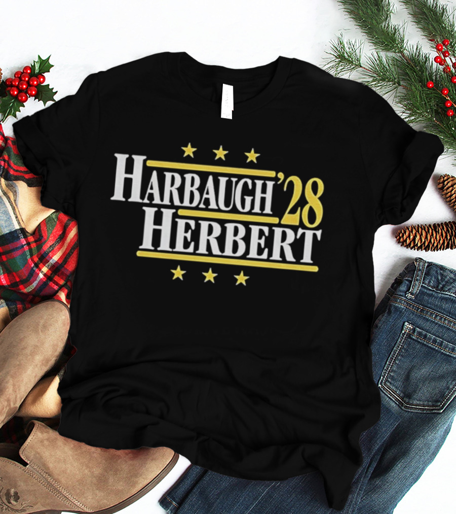 Harbaugh '28 Herbert Los Angeles Chargers Showdown 2028 T-Shirt