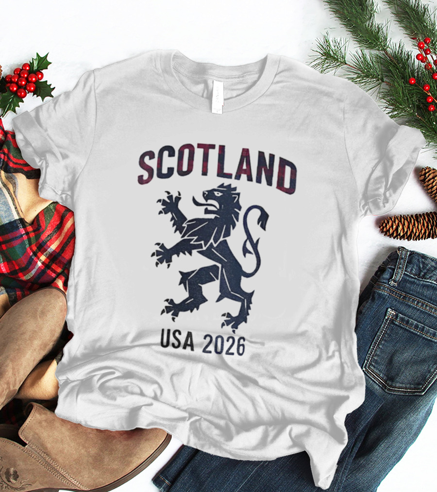 Scotland Lion Emblem USA 2026 T-Shirt