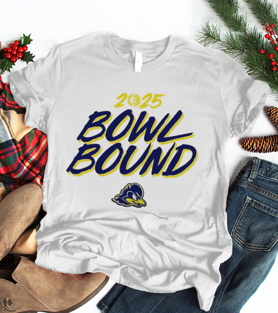 Delaware Fightin’ Blue Hens 2025 Bowl Bound Football Team Spirit T-Shirt