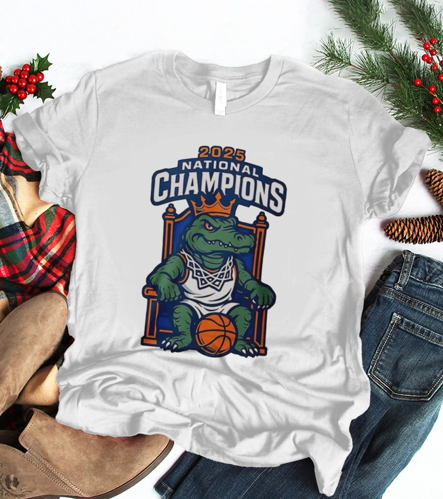 2025 Florida Gators Basketball Mascot National Champions T-Shirt