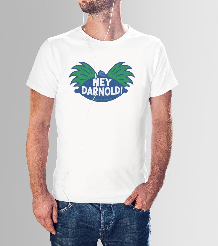Hey Darnold Hey Arnold Seahawks Football Fusion T-Shirt