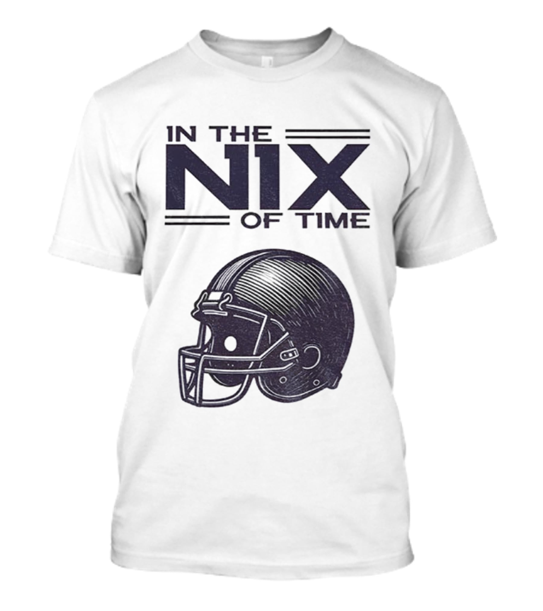 In The Nix Of Time Bo Nix Denver Broncos Football Helmet T-Shirt