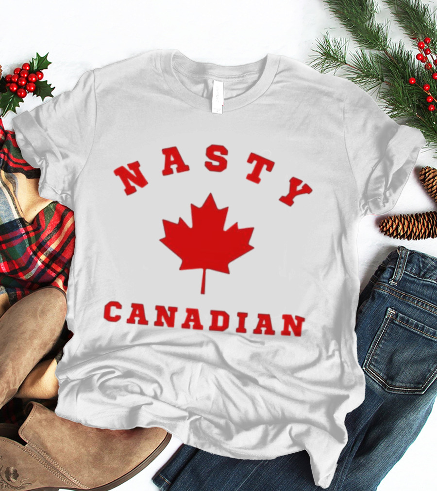 Nasty Canadian Maple Leaf Emblem T-Shirt