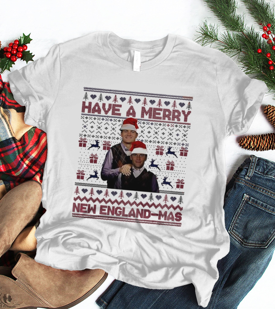 Have A Merry New England-Mas Ugly Christmas T-Shirt