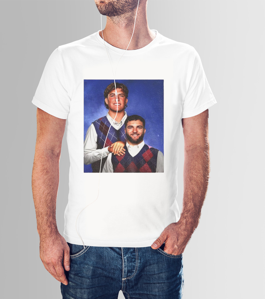 NY Giants Step Brothers Dart And Cam Football Duo T-Shirt