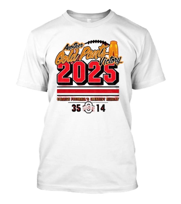 Ohio State Buckeyes 2025 Gold Pants Victory T-Shirt
